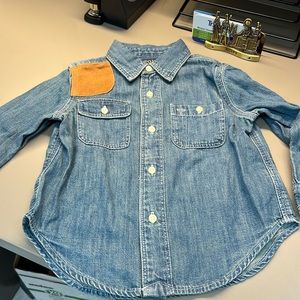 Polo blue jean shirt